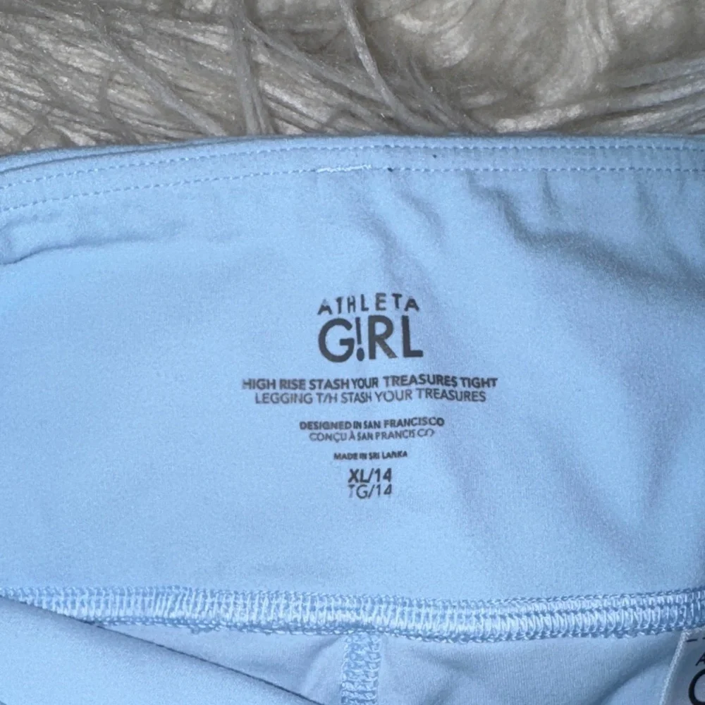 Trendy Light Blue Athleta Leggings